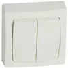Double va et vient appareillage complet saillie blanc Legrand 086020
