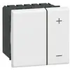 Interrupteur variateur toutes lampes 2 fils Mosaic 2 modules blanc Legrand