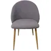 Chaise en velours AUDREY coloris gris