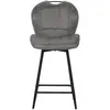 tabouret de bar BURTON coloris taupe
