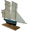 Soclaine Maquette bateau en bois : Bisquine de Cancale Le Pétrel 1908