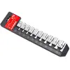 Coffret de 10 douilles 3/8 : 9/10/11/12/13/14/15/16/1 mm finition mat - AUTOBEST