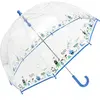 Isotoner - Parapluie Enfant transparent PVC/Monstre bleu