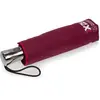 Parapluie automatique Isotoner X-TRA SOLIDE bordeaux liseré foncé femme