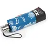 Isotoner - Parapluie X-TRA SOLIDE ALPHA 23 cm Fleur Coquillage Bleu