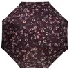 Isotoner Parapluie Canne Auto Fleurs Pensées