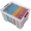 Boîte de rangement avec couvercle Sundis Clip & Stor 45 L transparent