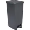 Poubelle à pédale Sundis FLAT BIN 40L, Noir/Anthracite