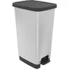 Poubelle cuisine 40 L gris