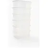 SUNDIS Lot de 6 boîtes de rangement avec couvercles Fly Box 6L