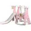 T&T ConfoMaison 3 en 1 Toboggan Enfant avec Balançoire Aire de jeu Int...