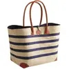 AUBRY GASPARD Sac de marché Marinière en rabane