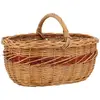 AUBRY GASPARD - Panier en osier buff - grande taille - 48x36x23 cm