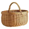 AUBRY GASPARD - Panier en osier buff - 45x34x24 cm