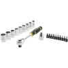 Stanley 1 Cliquet 120 Dents 1/2 + 9 Douilles + 10 Embouts - Stanley"