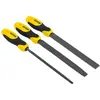 Jeu de 3 râpes bâtardes à grosse piqûre 200mm - STANLEY - 0-22-477 TU