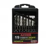 Forets 1 a 10 mm tecn`x hss m2 coffret de 19 pieces riss