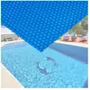 BIGB Bache à bulles bleue pour piscine 5x8m 140µ