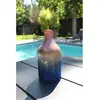 Now's Home Vase bleu et rose en verre h24cm