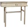 Now's Home Console en bois clair avec portes coulissantes