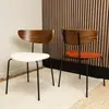 Now's Home Lot de 2 chaises en bois et velours terracotta