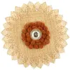 Applique murale en forme de fleur en bambou d50cm