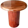 Table d'appoint en bois de manguier émaillé