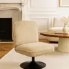 Fauteuil pivotant en velours côtelé, funky