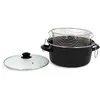 Kitchenette Friteuse 26cm Acier emaille Panier + Couvercle