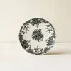 Novastyl Lot de 6 assiettes à dessert porcelaine blanc et noir 19,5cm