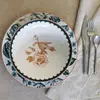 Novastyl Lot de 6 assiettes creuses en porcelaine blanche 21cm
