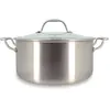 Menastyl Faitout en acier inoxydable 24cm - compatible induction TRIPLY TU