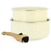Menastyl Set 2 casseroles en aluminium recyclé avec poignée, colorama