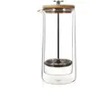 Cafetière à piston en verre double paroi Ogo