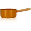 Casserole Ector induction aluminium revêtu manche en bois 20 cm jaune Ogo