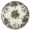 BUT Assiette à dessert Ø 19,5 cm FLORALI Blanche et noire