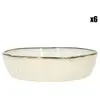 OGO LIVING - ASSIETTE COUPE BORAL 20CM BEIGE CLAIR EN GRÈS