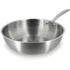 Menastyl Wok en acier inoxydable 28cm - compatible induction