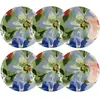 Novastyl Lot de 6 assiettes plates en porcelaine 26cm