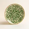 NOVASTYL - LOT 6 ASSIETTES PLATES HÉRACLÉE 27CM EN GRÈS DÉCOR VERT