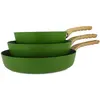 Menastyl Cuisson - 3 Poêles Colorama induction kaki T.U