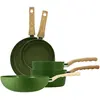 Menastyl Cuisson - Batterie de cuisine Colorama induction - 5 pièces kaki T.U