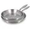 Batterie de cuisine 2 poeles Trinox 24/28cm Menastyl