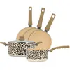 Lot de 5 pieces leopard en aluminium recycle marron Menastyl
