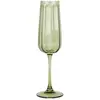 Lot de 4 flûtes en verre 24cl vertes
