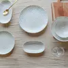 Lot 6 assiettes creuses jasmin 21cm en porcelaine blanc Novastyl