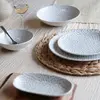 Lot6 assiettes a dessert jasmin 20cm en porcelaine blanc Novastyl