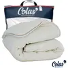 COLAS NORMAND - Couette Coton Bio - Chaude - 200x200cm - Coton Issu de l'agriculture Biologique - Garnissage Issu de Bouteilles recyclées - Fabrication française