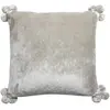 3S. x Home Coussin Tender pompons Perle