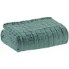 3S. x Home Vivaraise - Couvre-lit stonewash Swami petrole 180 x 260 cm Vivaraise